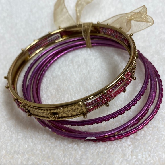 Set of 5 Bangle Bracelets - Picture 1 of 4